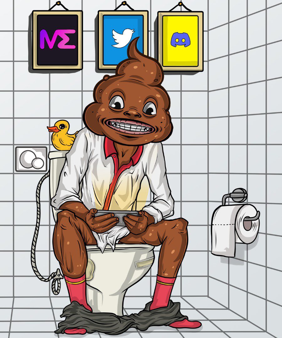 PoopSolanaClub's tweet photo. Providing Sniping &amp; Minting Tools For The People. 

Welcome To The Toilet 🚽 Where Poop Activity’s Will Take Place…

Any Interaction Will Be Considered For The Shitlist 💩

#Sol #Solana #SolanaNFTs https://t.co/toTfsZK4f6