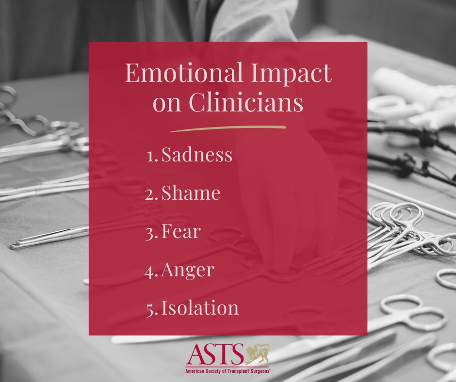 “As clinicians, we carry this thought that we need to be perfect” – Dr. Jo Shapiro

ASTS offers a Peer Support Program with transplant professionals trained in supporting others. If you’d like to learn more or request support, please visit our website. bit.ly/3NNX8mt