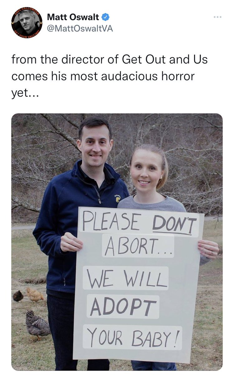 greg_price11's tweet photo. Libs: “If you’re pro-life, does that mean you’ll adopt?”

Pro-lifers: “Yes.”

Libs: “You freaks!” https://t.co/CfXNWkBuJG