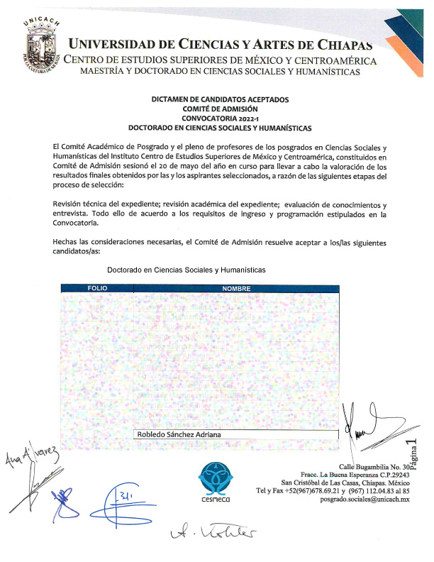 MCCD_UAQ's tweet photo. #TerceraGeneraciónMCCD | Ingreso a Doctorado.
📍Felicitamos a la maestra Adriana Robledo Sánchez por su ingreso al Doctorado en Ciencias Sociales y Humanisticas de la Universidad de Ciencias y Artes de Chiapas Unicach.
!Enhorabuena! #egresadosmccd 👏👏👏 https://t.co/4BDP3kHGNr