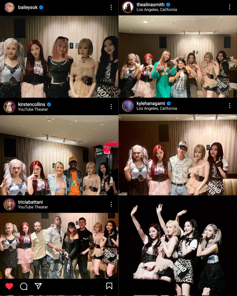 aespa LA Showcase Day 1 with performers and song writers.