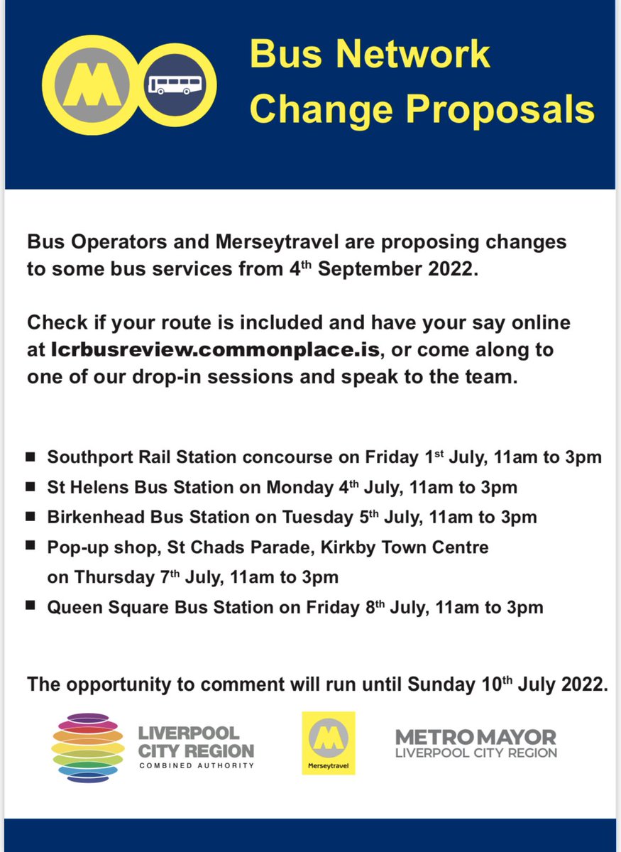 Following a continued campaign, we can today announce that a bus service covering most of New Brighton is to be reinstated. 
More information to follow but please contribute to the consultation process by following the link below.