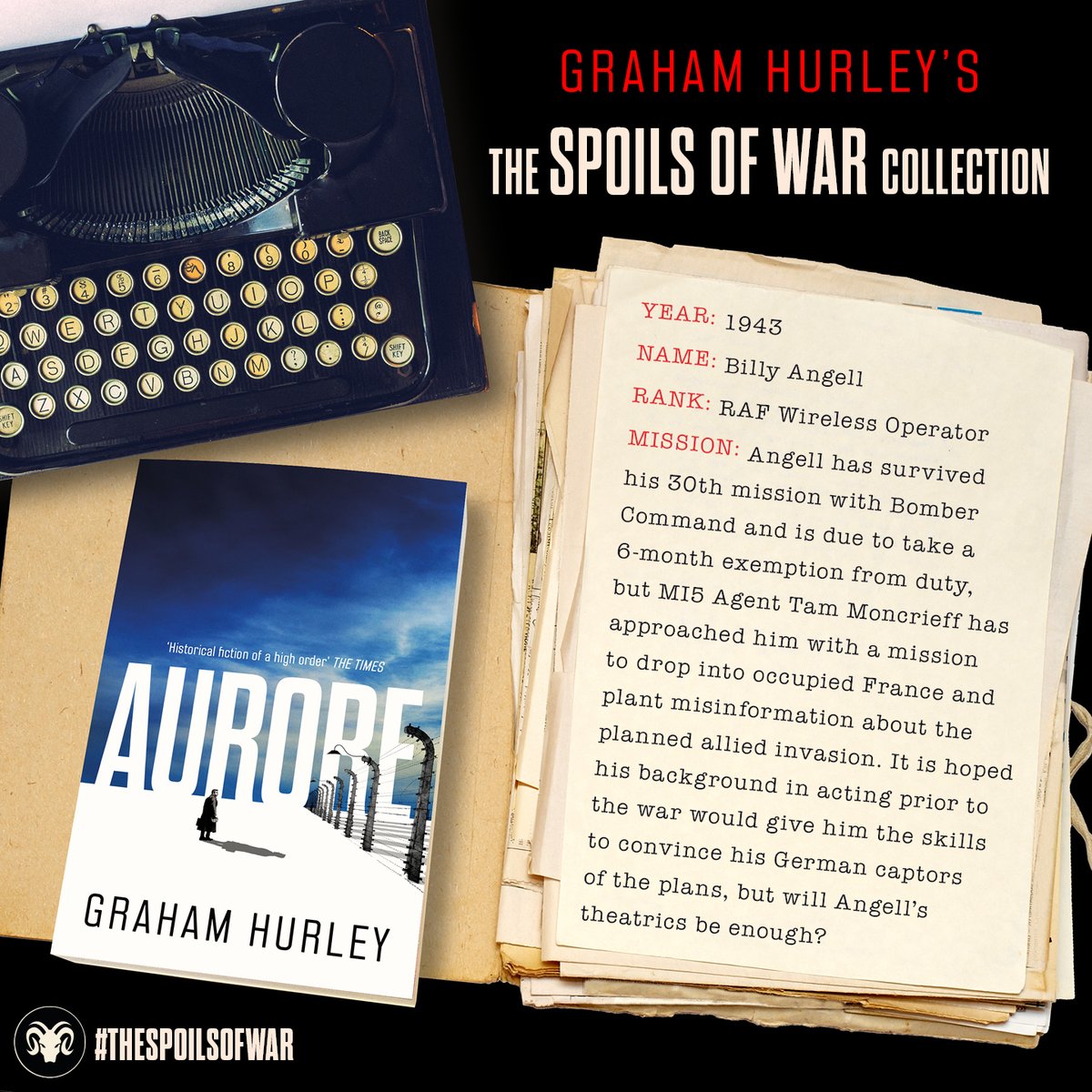 AriesFiction's tweet photo. Billy Angell must give the performance of a lifetime in #Aurore by Graham Hurley (@Seasidepicture)
#TheSpoilsOfWar collection's non-chronological storytelling allows the reader to explore the rich characters & settings in any order.
Out now: https://t.co/KO5x7ymEad https://t.co/QoBp2Zn5y1