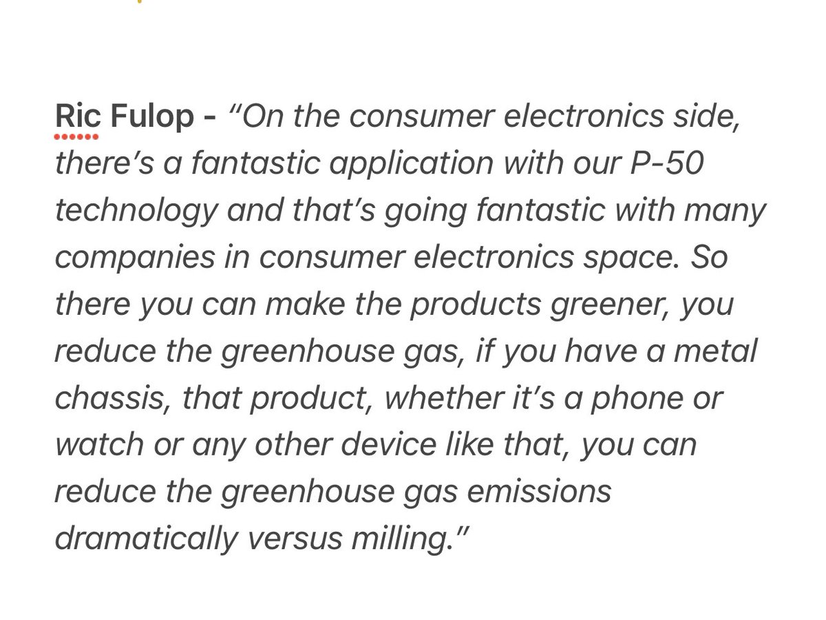 Tesla Fan (@rocketbeans) on Twitter photo Quoting <a href="/ricfulop/">Ric Fulop πΊπΈ/acc π½</a> from his interview at the Stifel 2022 Cross Sector Insight Conference. I kept thinking of Apple here considering their emphasis on creating sustainable product end-to-end lifecycle perspective. Huge opportunity here. Talk about hyper scalers here!π π $dm Quoting <a href="/ricfulop/">Ric Fulop πΊπΈ/acc π½</a> from his interview at the Stifel 2022 Cross Sector Insight Conference. I kept thinking of Apple here considering their emphasis on creating sustainable product end-to-end lifecycle perspective. Huge opportunity here. Talk about hyper scalers here!π π $dm