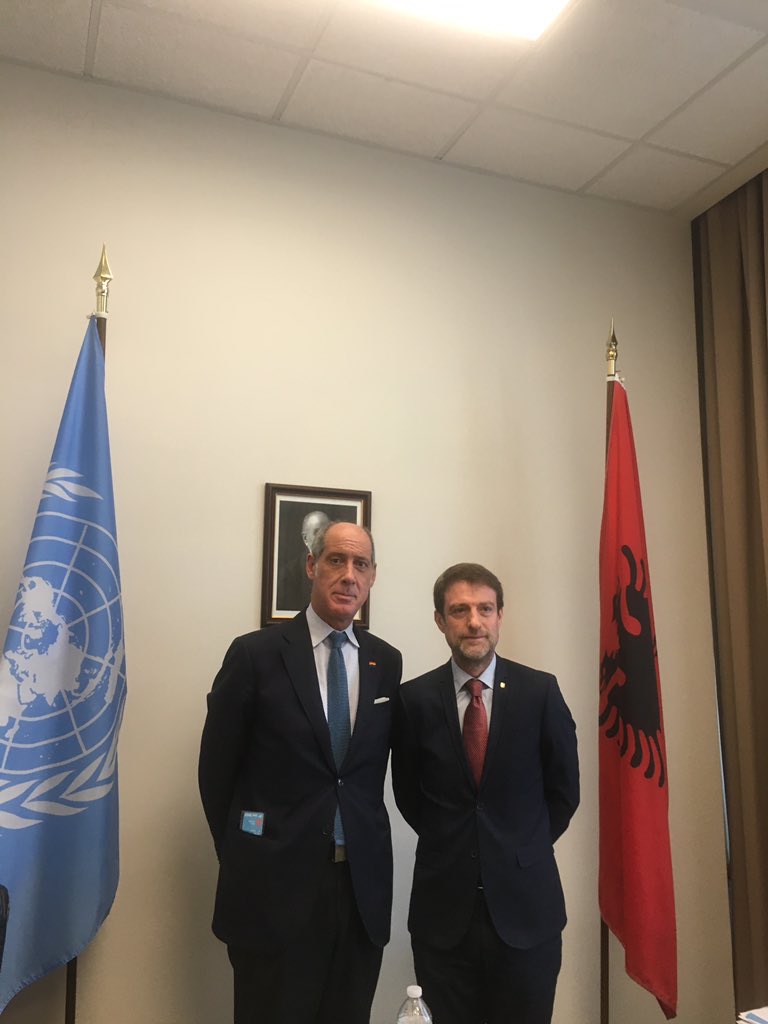 Petri_Fab's tweet photo. Great meeting w Permanent Representative of Albania to the United Nations, Ambassador Ferit Hoxha, with focus on 🏳️‍🌈 issues. 🇦🇱 is currently member &amp; has the Presidency of the month of the #SecurityCouncil. 

Inclusivity &amp; #humanrights are key to foster peace &amp; security https://t.co/pqtbybzddX