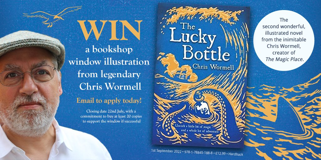 Indies_Alliance's tweet photo. In September @DFB_storyhouse publish #TheLuckyBottle the second illustrated novel from the inimitable Chris Wormell, creator of #TheMagicPlace 

To celebrate DFB are offering an indie bookshop the chance to win a window illustration by Chris - email to be in with a chance! https://t.co/VIb1oEVL2d