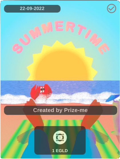 PrizeMe_DApp's tweet photo. Afraid to buy EGLD during bear market? Try to win some... and enjoy summer :)

🏆1 EGLD to win => https://t.co/kzn2EwyJ2B 🏆 https://t.co/7f4SGhQNg6