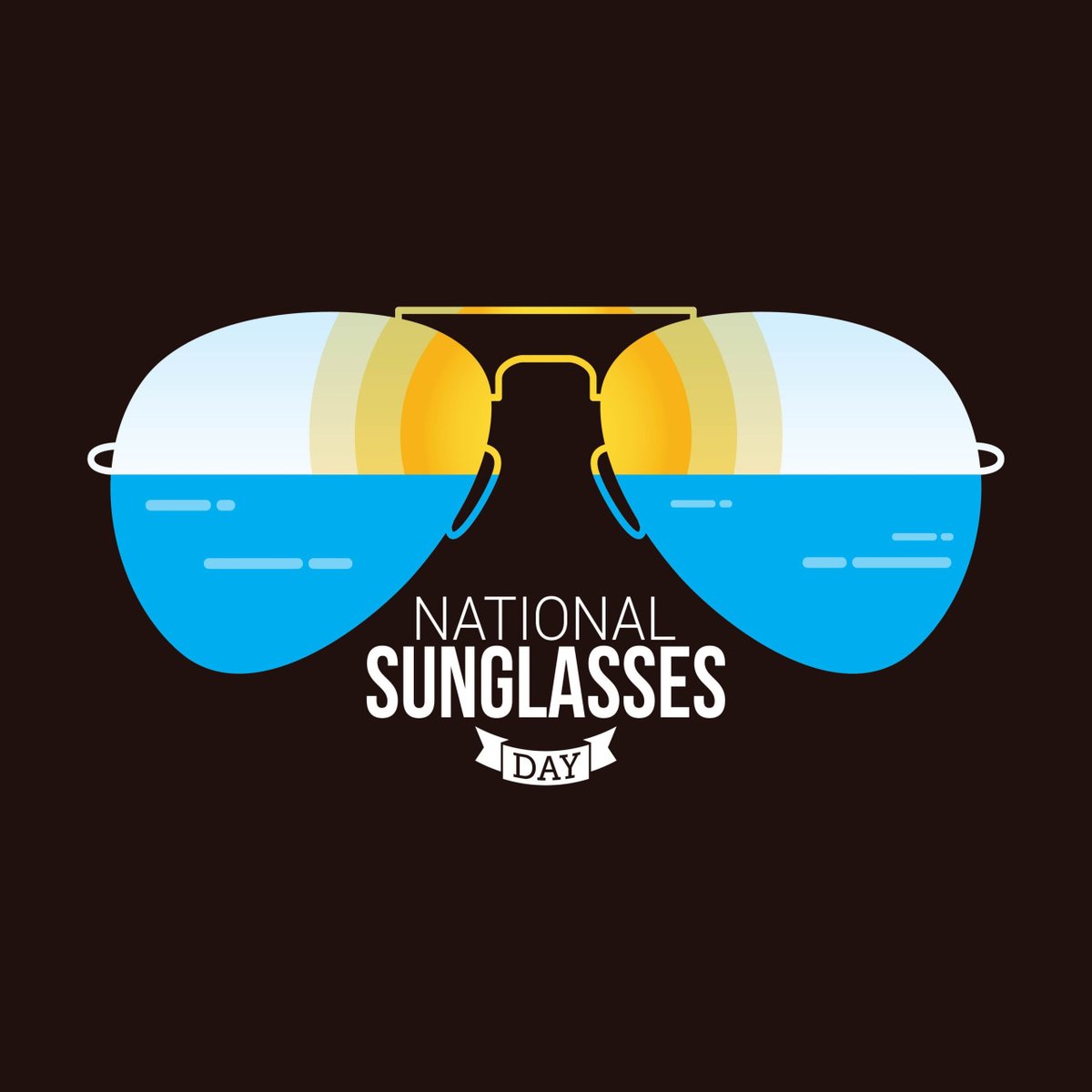 CrownVisionCtr's tweet photo. Today is National Sunglasses Day! Be sure to wear your shades today and every day. ...Why? Well, there are many reasons including: protection from the elements like sand and dust, protection from UV rays which can lead to eye diseases and lastly a stylis... #NationalSunglassesDay https://t.co/8kO88EB5yG