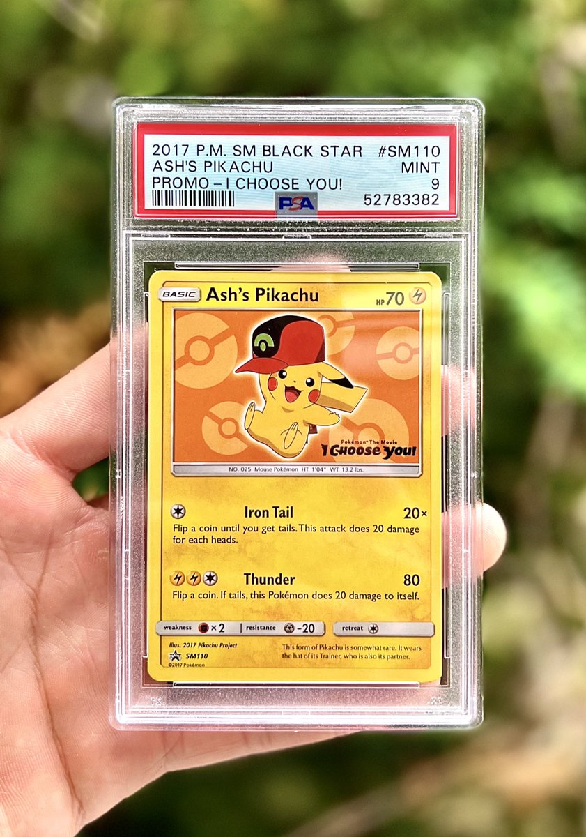 TokyoPitBuLL's tweet image. Giving away this PSA 9 - Ash’s Pikachu ‘I Choose You!’ movie promo.

Just retweet this tweet 

Winner picked Tuesday 7/5 🖤