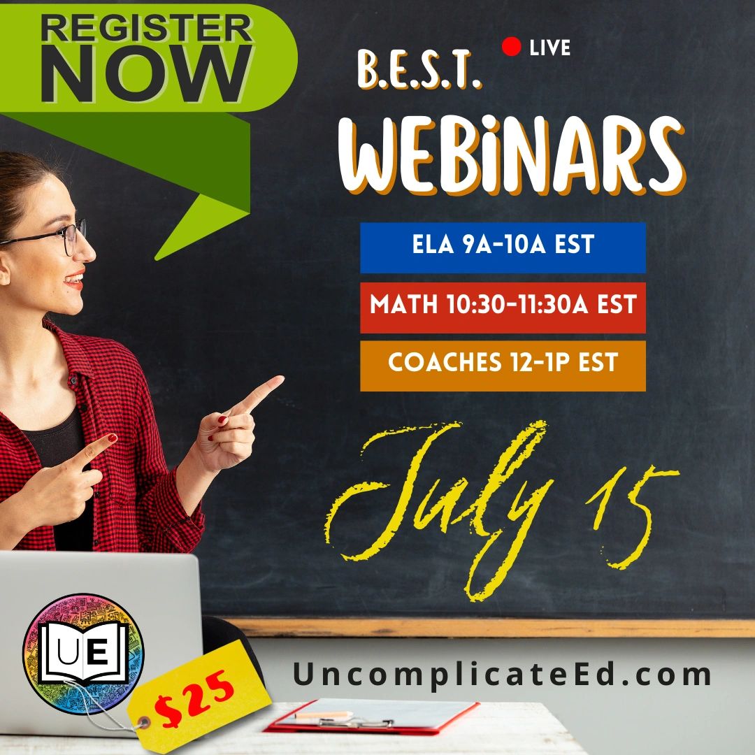 Uncomplicate_Ed's tweet photo. Registration is NOW OPEN!   B.E.S.T. training for ELA &amp; Math Teachers + Coaches.  There will be limited spots, so reserve yours today!

https://t.co/wWAPcR6OgH

See you there!
#floridateacher #floridaprincipal #floridaeducation #floridaeducator #floridaeducatiors #beststandards https://t.co/N2i4W8bPHM