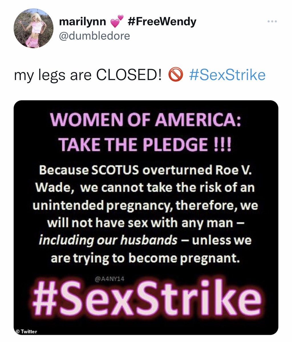 Hehehe🤭 The #SexStrike is here! This is good!