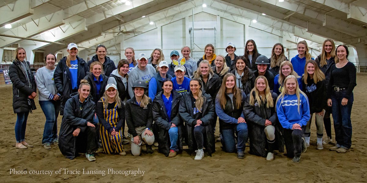 The South Dakota State Equestrian team had a great year.
▶️Reining First Team All American
▶️Flat All American Team Honorable Mention
▶️ECAC Reining Rider of the Year
▶️2 ECAC All-Conference team members
▶️Numerous NCEA All-Academic members
Go Big! Go Blue! Go Jacks!