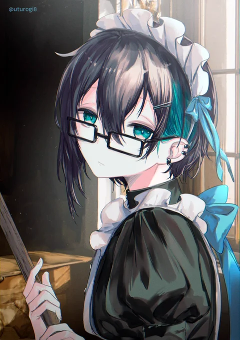 元ネタより趣味に寄りました。メイドさんはクラシカルなのが好きです🌈声劇同好会ありがとう 
