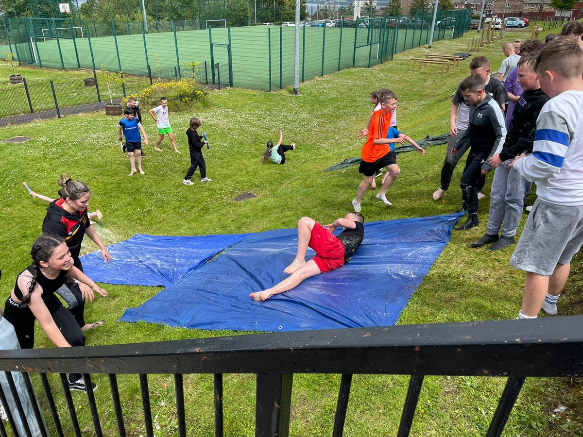 MissBrownWPS's tweet photo. The absolute BEST day having a go on the slip and slide! We are going to miss this bunch so much😢 @WhinhillPS @MissMuttonWPS https://t.co/PVY2qhcMYj