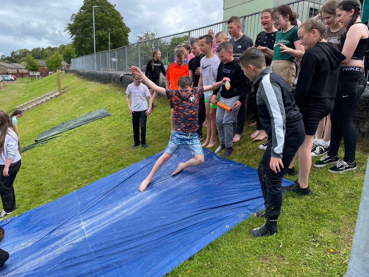 MissBrownWPS's tweet photo. The absolute BEST day having a go on the slip and slide! We are going to miss this bunch so much😢 @WhinhillPS @MissMuttonWPS https://t.co/PVY2qhcMYj