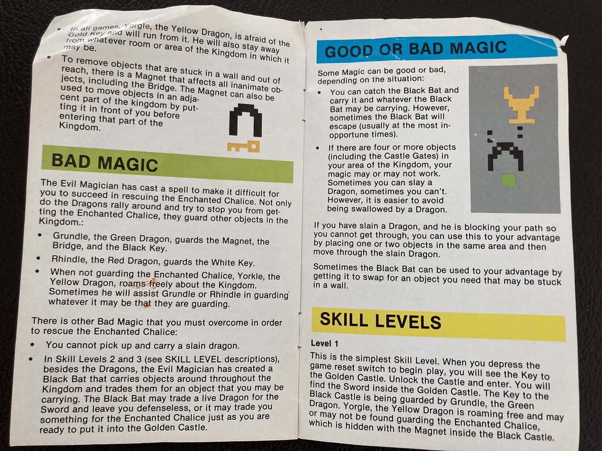 AgentLA1's tweet photo. #Ataris’s Adventure game manual, circa 1980. #Atari50 #retrogames https://t.co/8gd12oRrKI