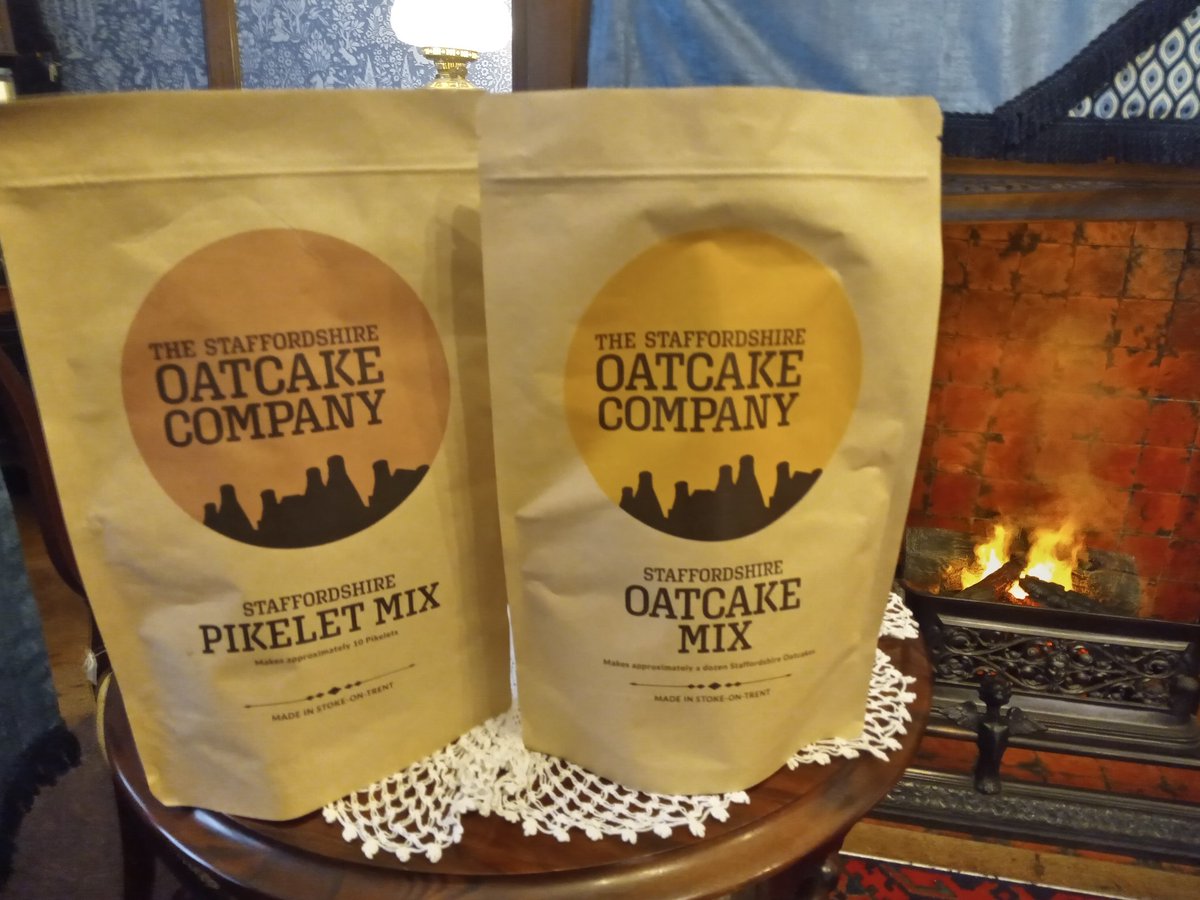 BramptonMuseum's tweet photo. On your marks, get set, bake! Did you know that we stock #oatcake and #pikelet mix? They're a great way to make the #Staffordshire classics at home and make an unusual and fun gift. ยฃ4.99 a pack from the museum shop. #loveNUL #newcastlestaffs #Staffordshireoatcakes https://t.co/Fx2b1l7wjy
