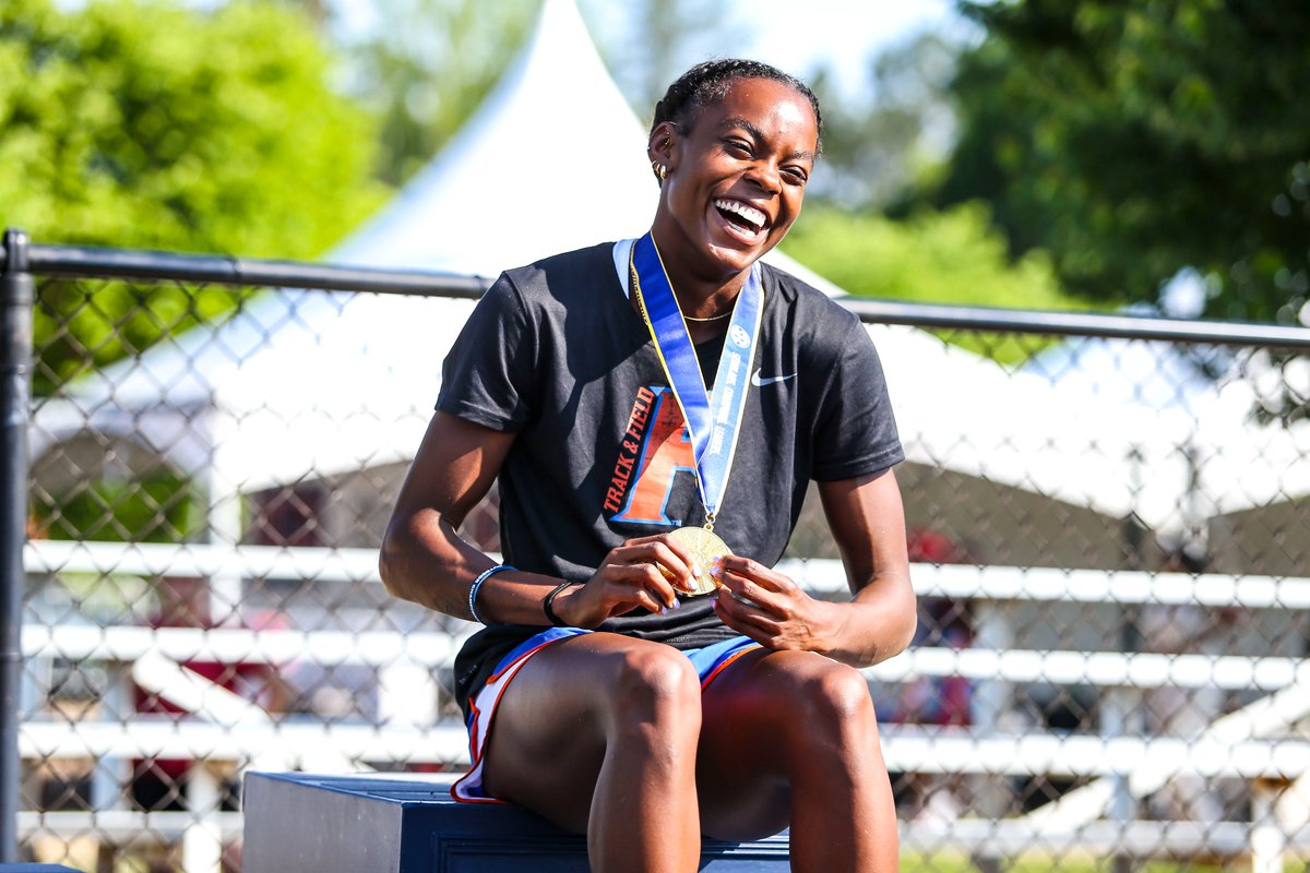 GatorsTF's tweet photo. An Outstanding Season for Jasmine Moore 👏

Everything you could've asked for from our star jumper!

- 4 NCAA Titles
- 4 SEC Titles
- Indoor Collegiate Record (Triple Jump)
- Perfect Triple Jump Season
- 3 Team Titles

One of the best seasons in NCAA history! https://t.co/fWyhU1wV6A