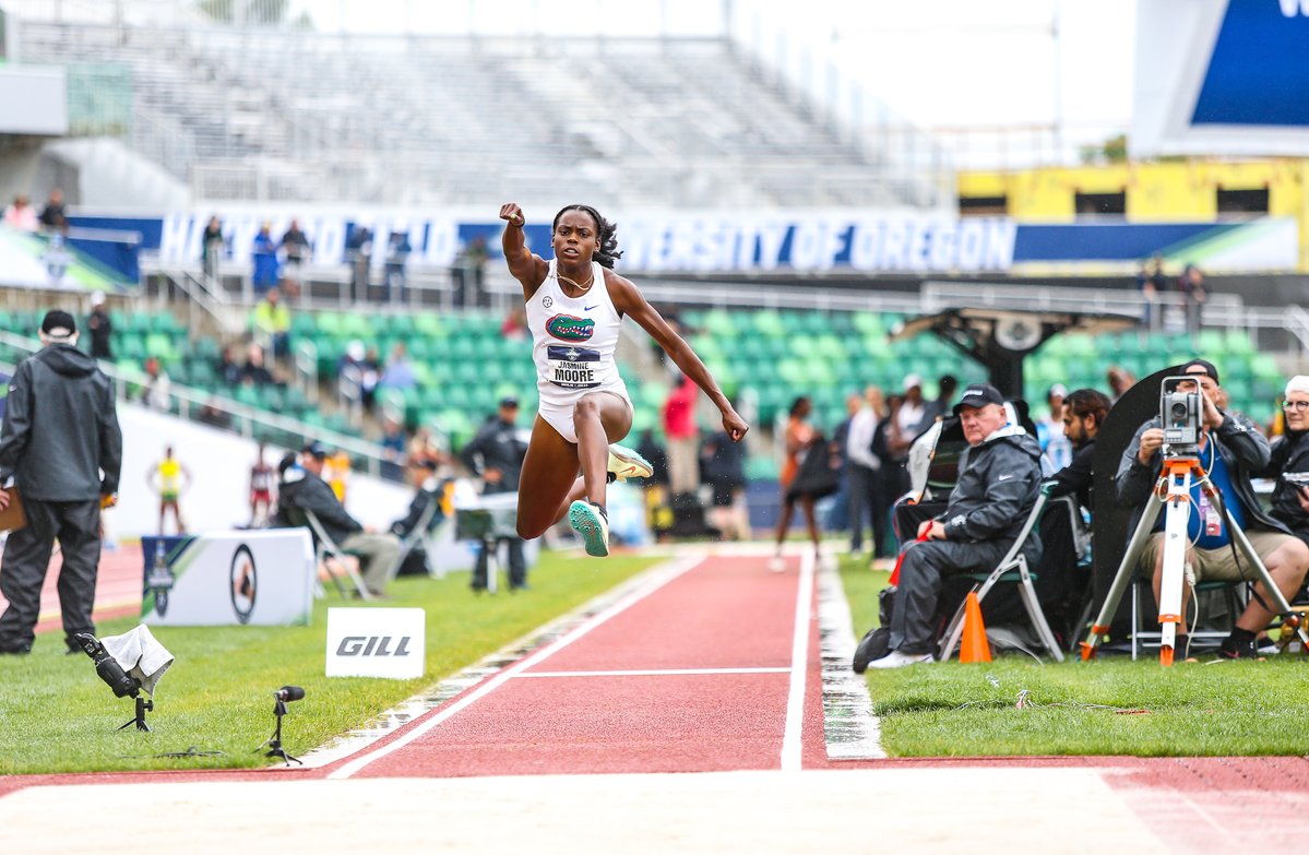 An Outstanding Season for Jasmine Moore 👏

Everything you could've asked for from our star jumper!

- 4 NCAA Titles
- 4 SEC Titles
- Indoor Collegiate Record (Triple Jump)
- Perfect Triple Jump Season
- 3 Team Titles

One of the best seasons in NCAA history!