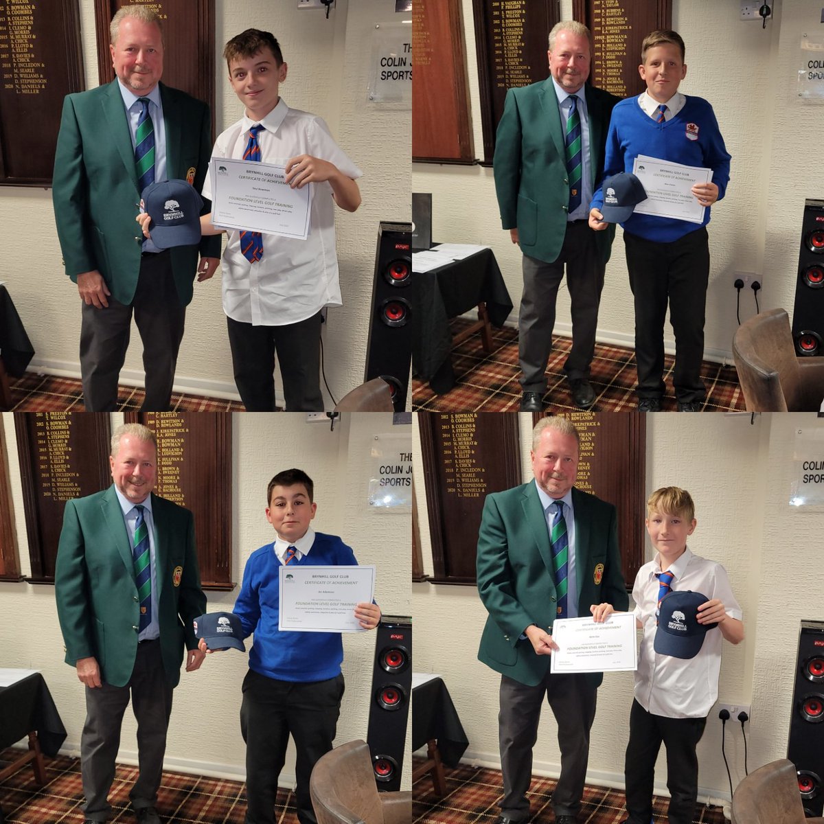 WhitmoreHighPE's tweet photo. Tonight was the presentation for the @whitmorehigh @BrynhillCourse Golf Academy graduation. A terrific event where the pupils were awarded their Academy caps, memberships and certificates. We've said it before, but this is a fantastic community link. Well done all involved! ⛳️ https://t.co/wj9xxxQwJ4