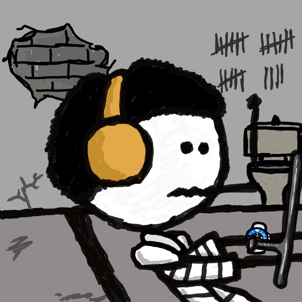 With #sartoshi was epic without #sartoshi we will become epic 
#mfers are the best community we all going to the moon together 
Movie about mfers is the first step to write ✍️ history 
MferPrison.com