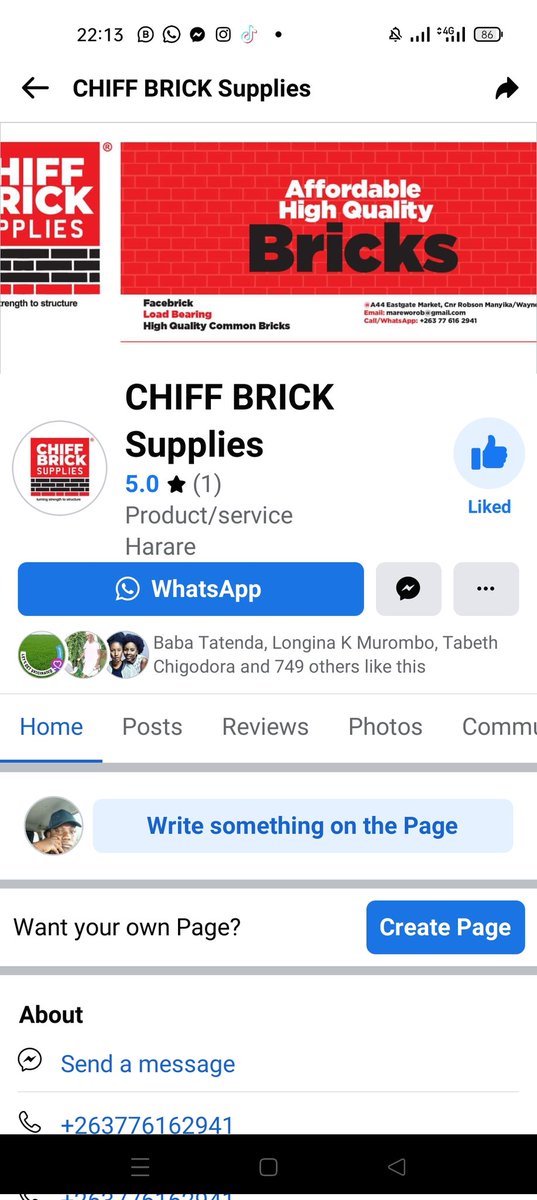 deenzshoko1's tweet photo. @ChiffBricks @110 Following and sharing @ChiffBricks  on Facebook https://t.co/nZtL1XG4Cv