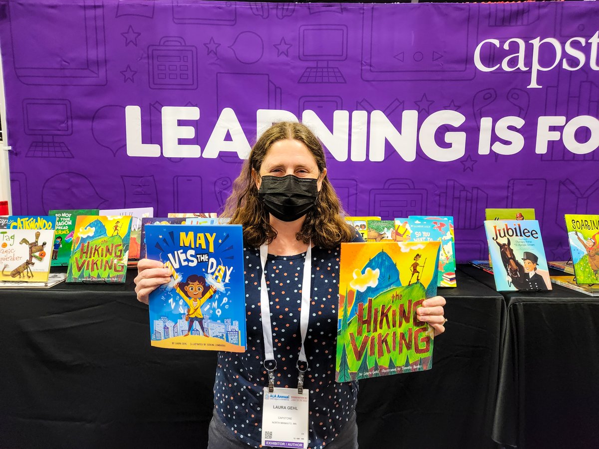 CapstonePub's tweet photo. What an incredible weekend of #ALAAC22 !!! Thank you everyone who stopped by for a signed book, giveaway, or just to say "hi!" π
Shout out to #BaoPhi, #JayAlbee, @AuthorLauraGehl, and @KTDidz! https://t.co/qyKfWq2sno