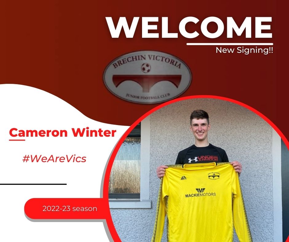 BrechinVics's tweet photo. Welcome to the club, Cameron Winter! 🔴⚪️🔴

Having trained with the club at points last season, the new coaching team were keen to get him back in.

Having signed his contract, Cammy said, "I’m happy to have signed. Getting the opportunity...

1/4 https://t.co/9Qp1lt4MDM