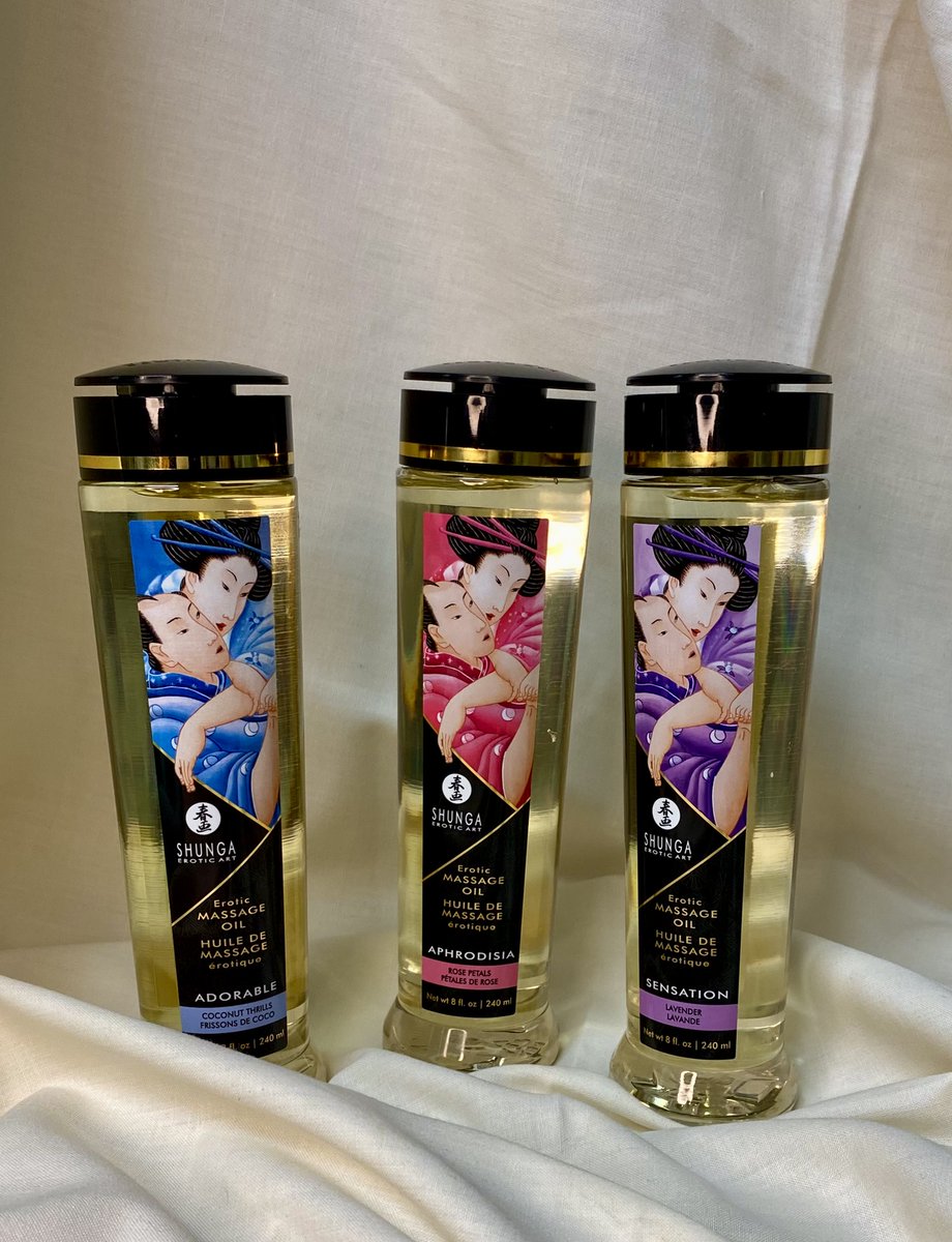 CupidBoutique's tweet image. Enjoy the #powers of an erotic and intimate massage. These Shunga Erotic Massage Oils will Enhanceyour mind, body, and soul 💋 Delicous scents plus cold-pressed Vitamin E ingredients 🥵
Show your lover the best erotic massage they have ever encountered 💦

cupidboutique.com/products/eroti…