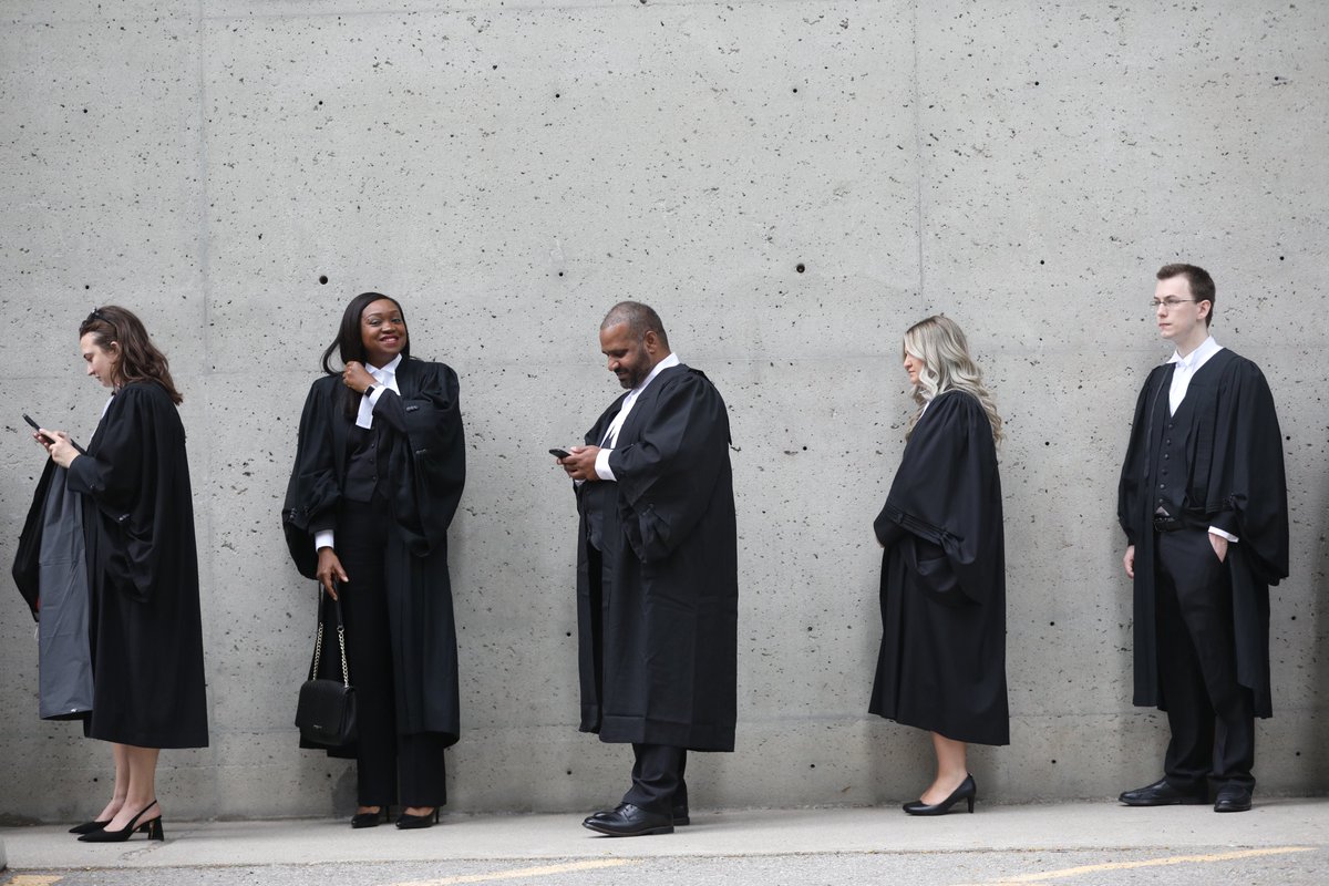 LSOTreasurer's tweet photo. It’s official – you’re a lawyer! Cheers to all called at the Toronto Call to the Bar ceremonies today! #lawyered https://t.co/cfLybTfmtg