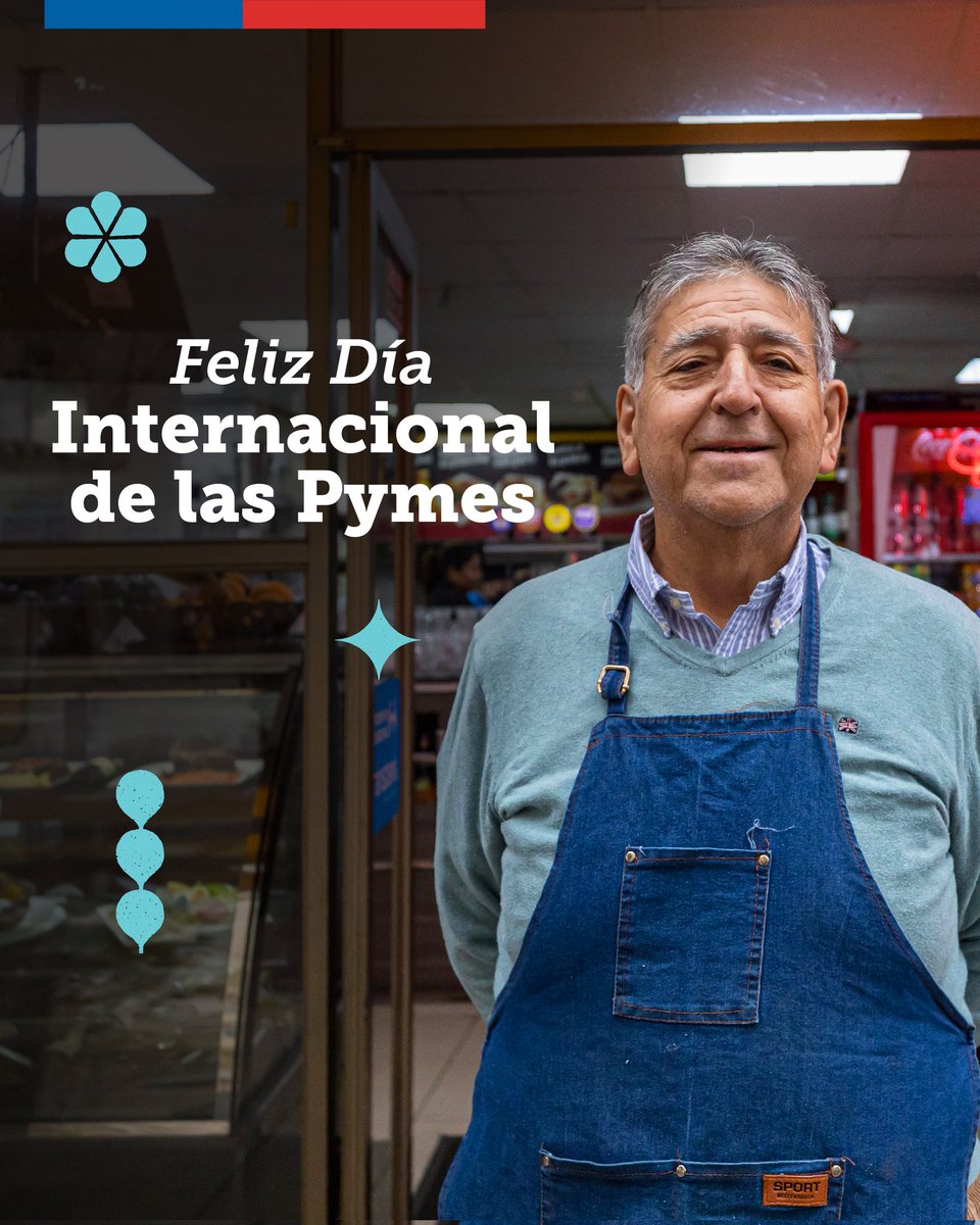 meconomia's tweet photo. En este Día Internacional de las Pymes, queremos reconocer a todas las Micro, Pequeñas y Medianas Empresas que son la fuerza de la economía. 

Estamos comprometidos en visibilizar y apostar por el desarrollo económico y productivo de las Pymes 

#EligePyme
#PymesPorChile https://t.co/9JnbjkePOS