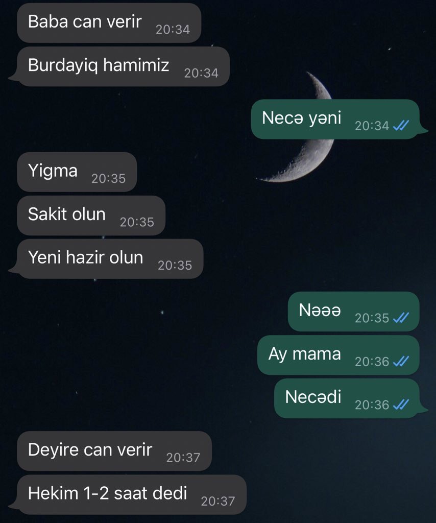maxmudovanarmin's tweet photo. Düşünmədim belə olacağını https://t.co/oIvvAglpYN