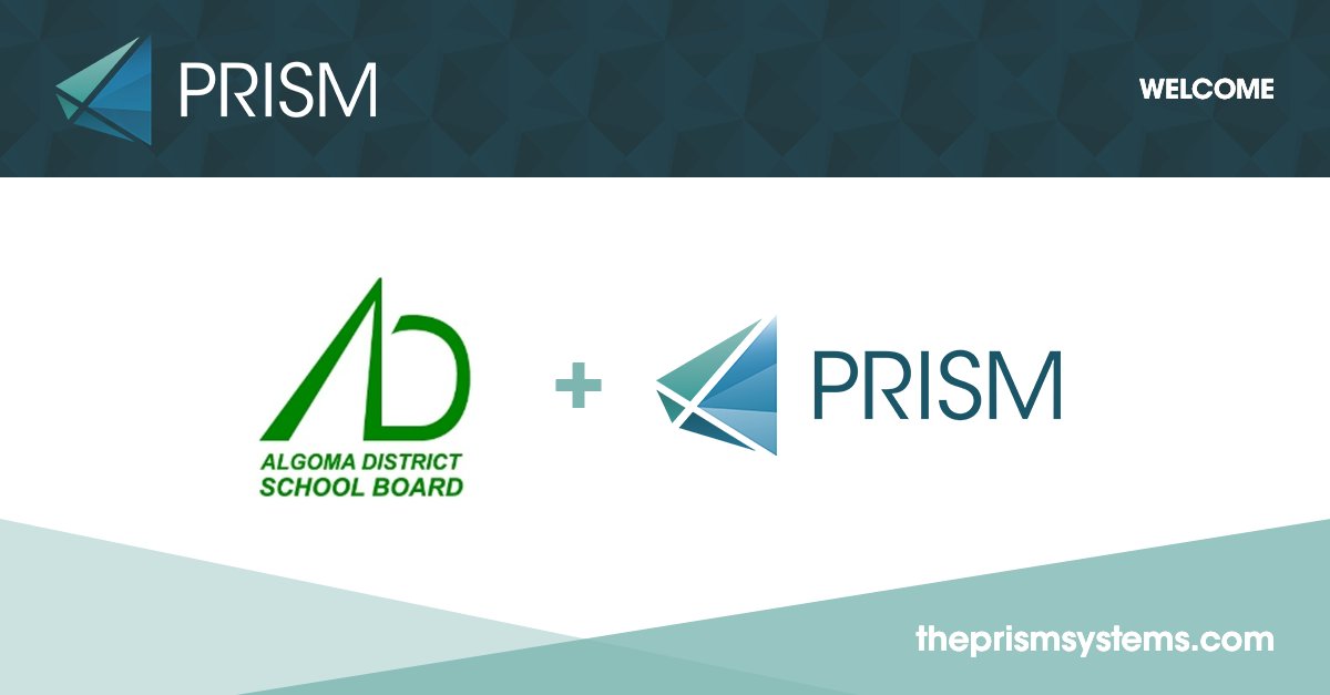 thePRISMSIS's tweet photo. Our PRISM team proudly welcomes the​ Algoma District School Board (https://t.co/wxcgu0NbNV)​ ​to PRISM Systems! Jointly, we strive to bring quality education to students.
#education #elearning #learning #ontario #algoma #prism https://t.co/B7LoHu413f