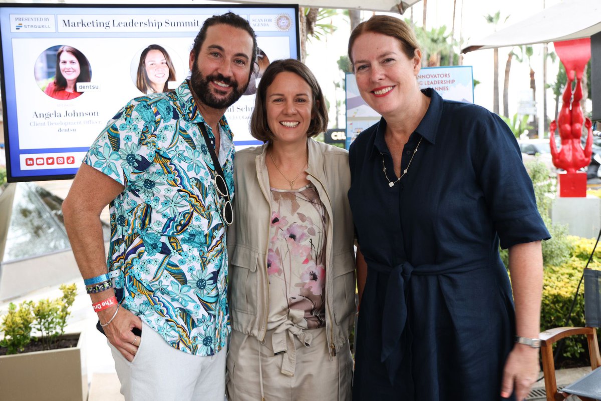 BrandInnovators's tweet image. @dentsuintl's @senden, @Galderma's @cencul15 &amp;amp; @GumGum's @PhilSchraeder were at our Cannes #BISummit last week, discussing all things data &amp;amp; personalization. 🏆