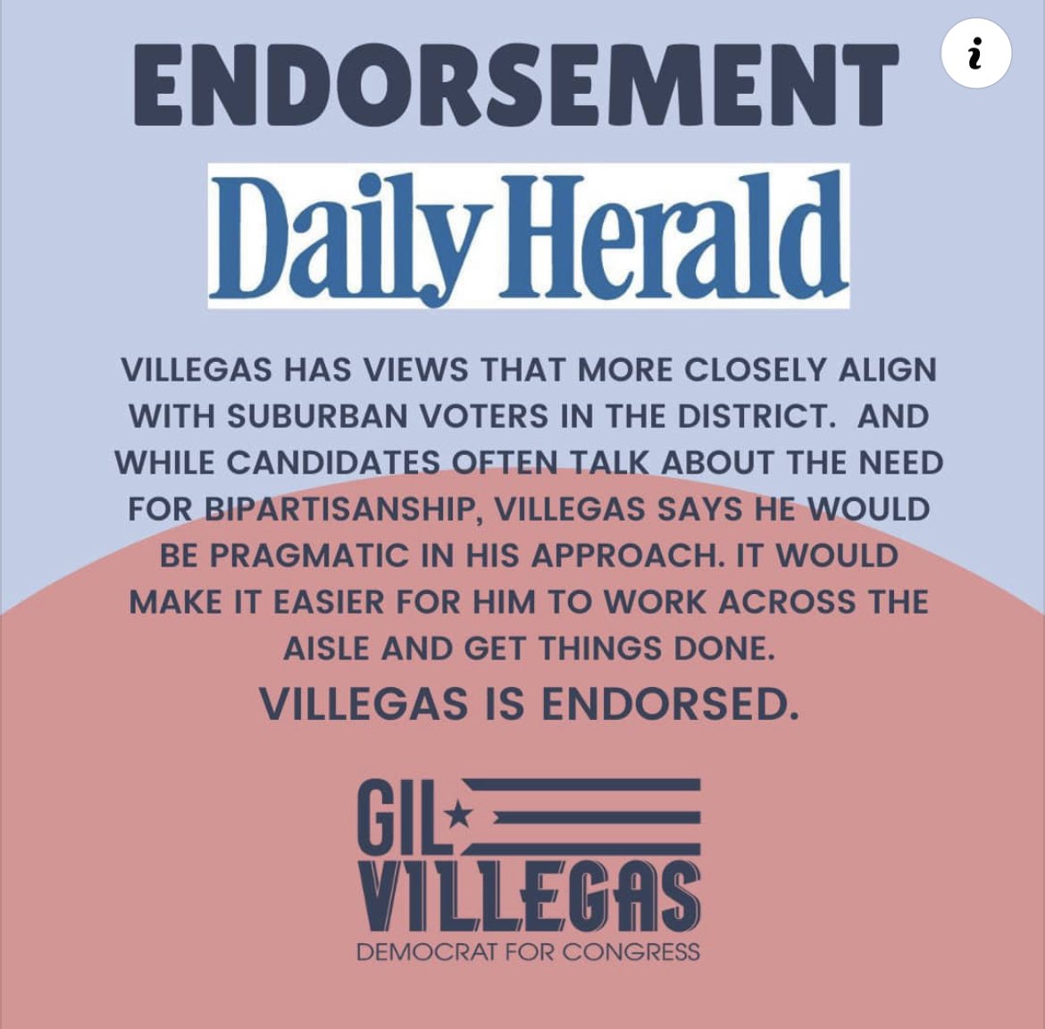 Gil Villegas for Congress tweet media