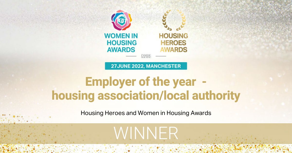 And finally a huge congratulations to The Calico Group @Calico_Homes  for winning 'employer of the year - housing association/local authority'.  #womeninhousing #housingheroes Sponsored by @intratone