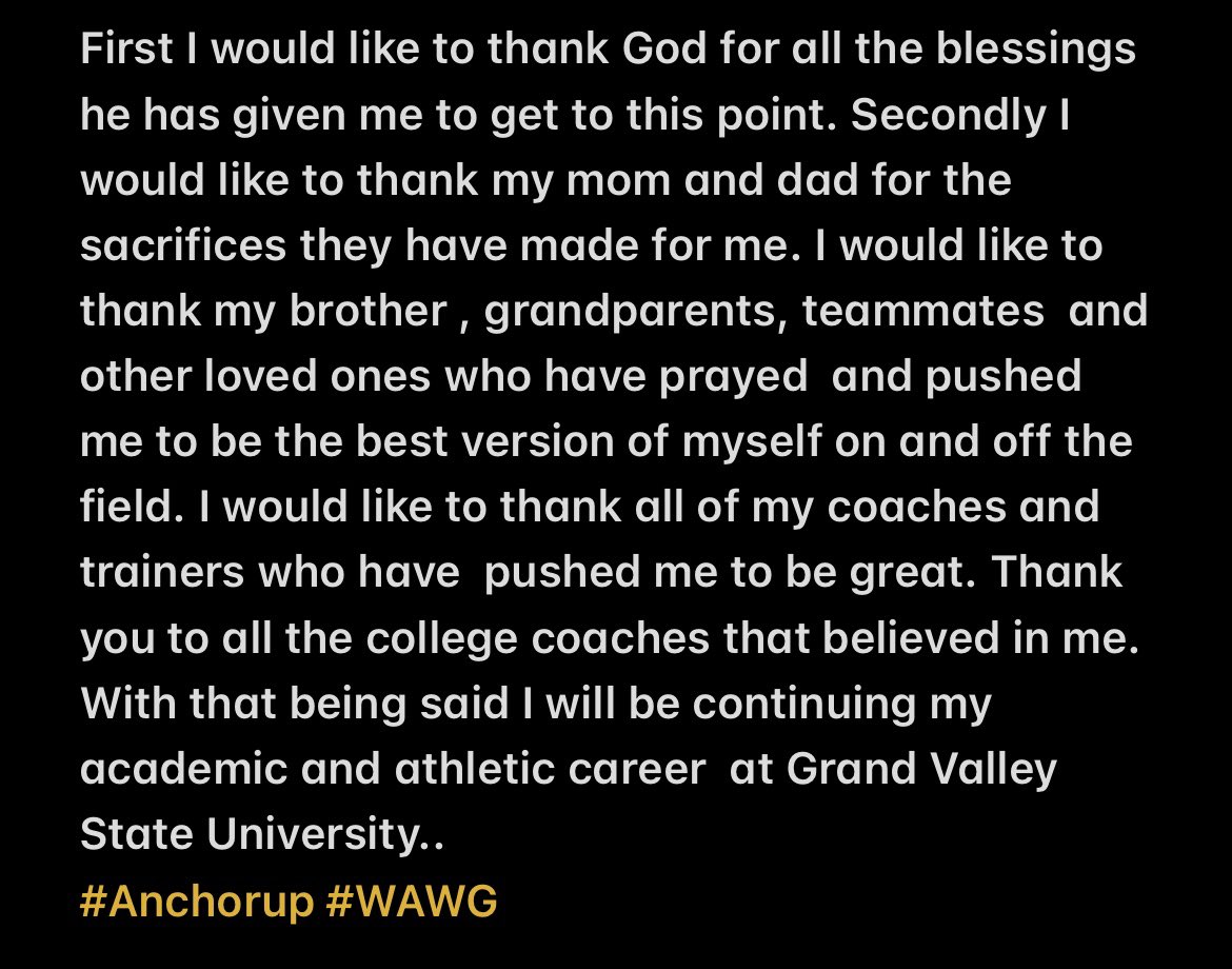 100% Committed⚓️🆙
@CoachMitchGVSU 
<a href="/WRTreezy/">Roy Roundtree</a> 
@CoachBibbsGVSU