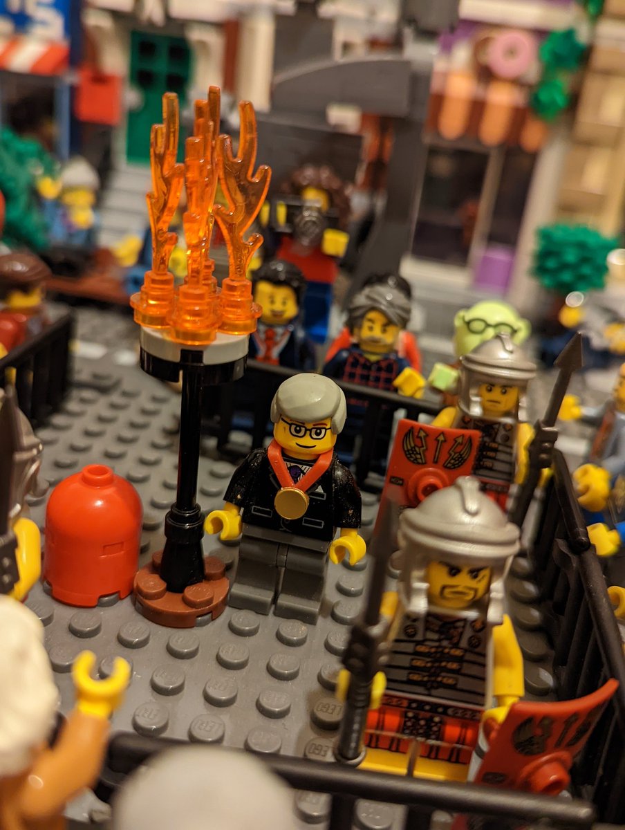 ShitChester's tweet photo. Great moments in Chester history in Lego #2 
Jubilee beacon lighting @RomanTours https://t.co/5IRTtm4rt2