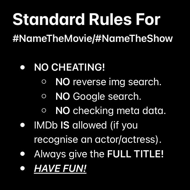 StephanieSermon's tweet photo. #FriendlyReminder for my regulars…

And something to be aware of, if you’re a new #Follower (Welcome 🥰)…

#StandardRules for all of the #NameTheMovie and/or #NameTheShow games that I do… https://t.co/Ln2pLkyfL3
