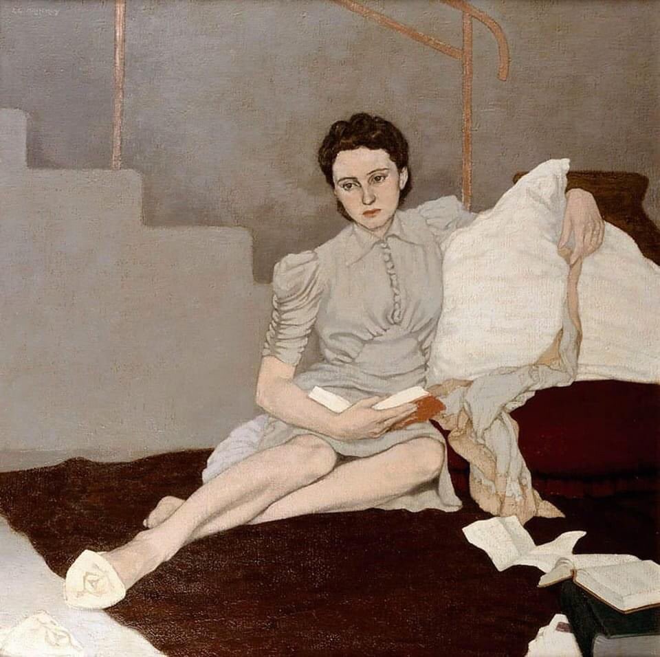 olgatuleninova's tweet photo. Louis LE BROCQUY  
Girl in Grey 
1939 
Ferens Art Gallery, Kingston upon Hull (UK) https://t.co/pjMOeRTkui