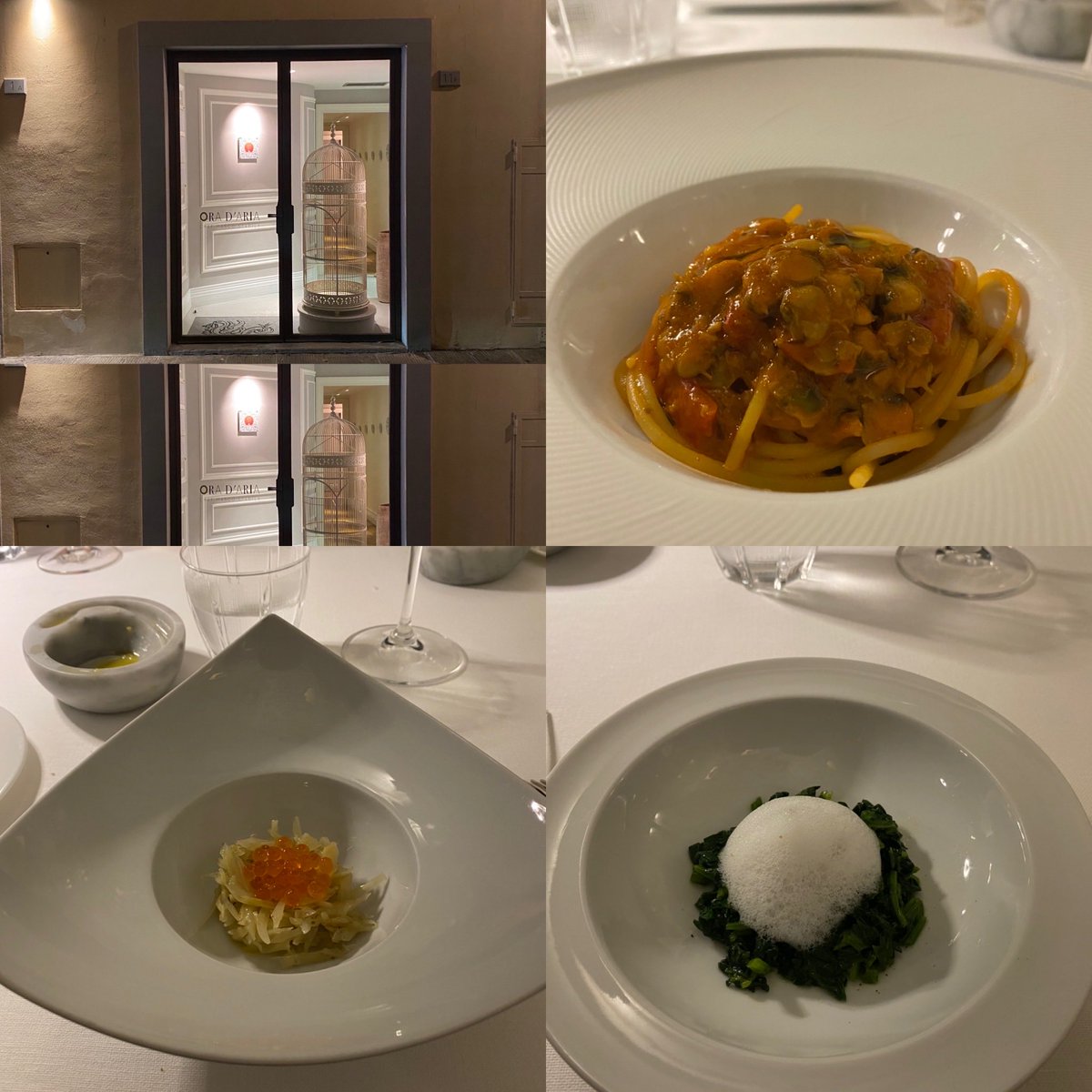 WymoreTroy's tweet photo. Ora d’Aria in Florence. It means “Hour of Air” which prisoners in nearby Florentine prison received each day. Our evening was, of course, much much better. The staff and chef were quite gracious. The food was awesome! https://t.co/eVslkRnWOw
