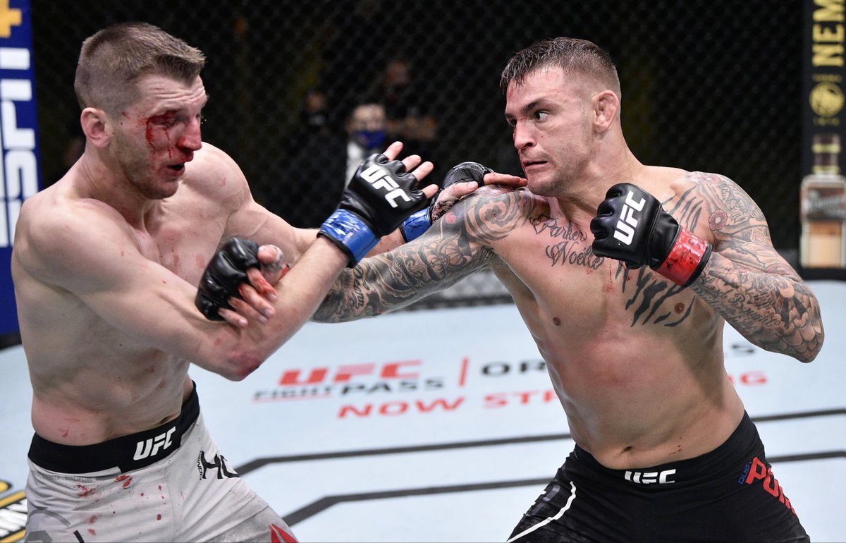 MMAHistoryToday's tweet photo. Jun27.2020

2 years ago today,

Dustin Poirier and Dan Hooker put on one of the greatest fights to ever take place at the UFC Apex. https://t.co/ZNUrG9WFzo