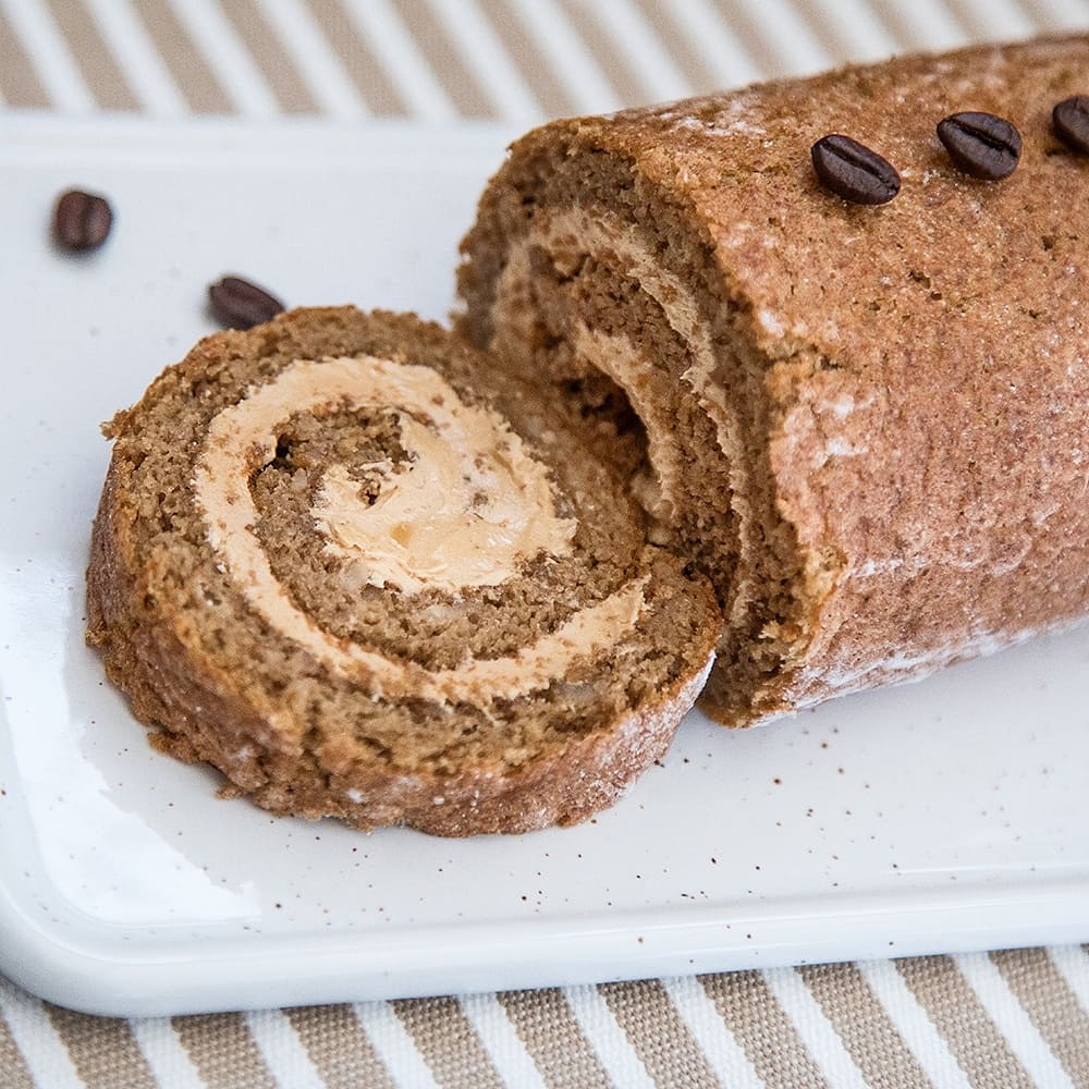 Really looking forward our cooking demo, cauliflower, coffee and walnut Swiss roll