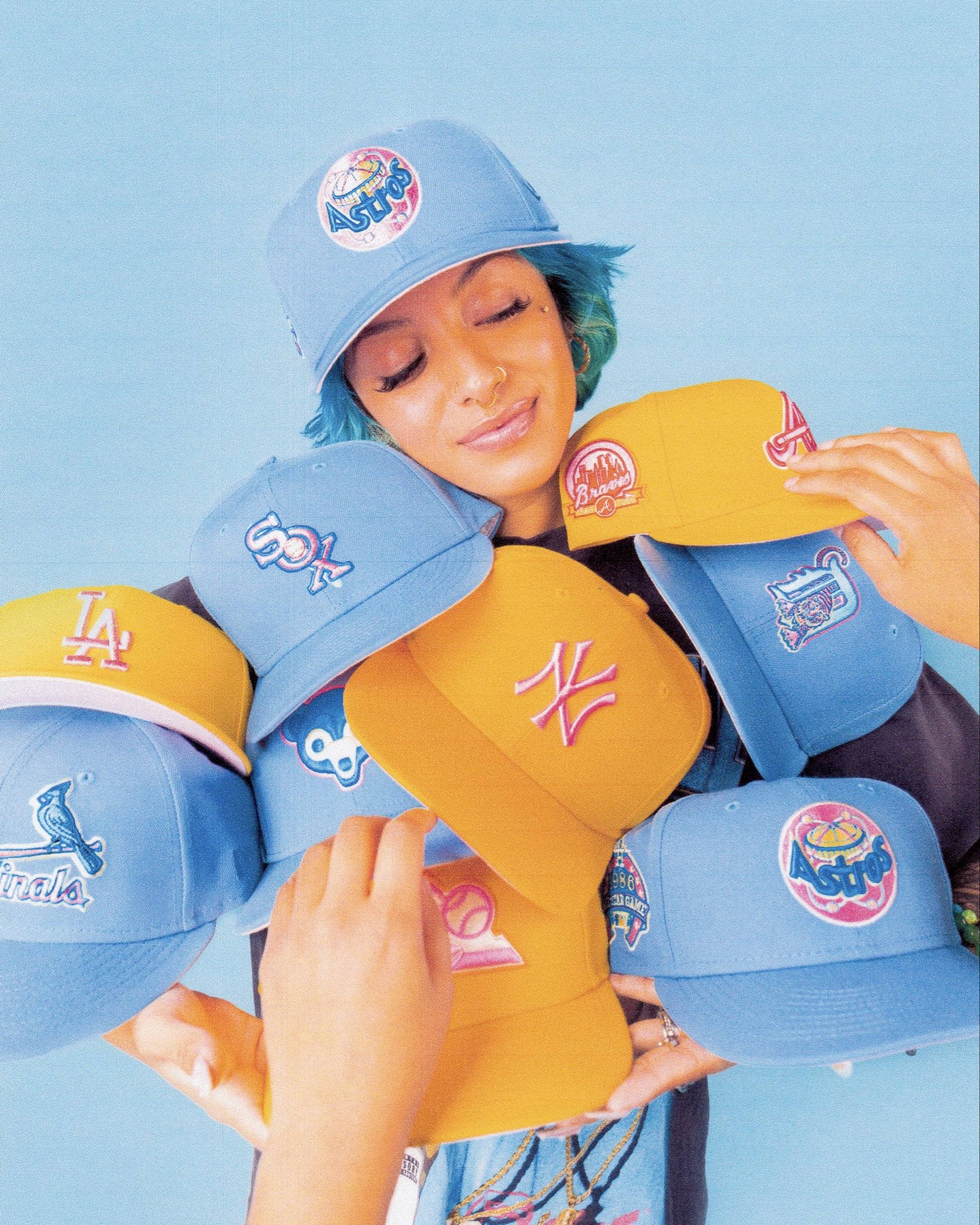 Cotton candy hotsell mlb hats