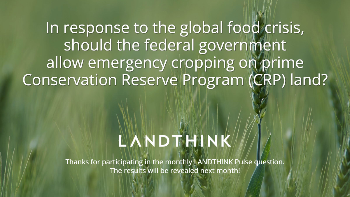 📊 There's just 4 days left to answer the June Pulse! Tell us what you think! Answer here: landthink.com/pulse/ #realestate #land #farmland