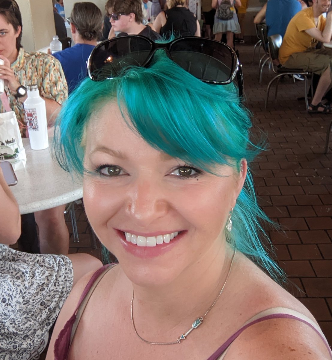 #ISTELive Calling all rainbow-haired ISTE 22 participants: please join <a href="/lieberrian/">Kristina Holzweiss, kristinaholzweiss.com</a> and me in front of the second floor mainstage entrance at 9:15 Tuesday morning for a picture of the beautiful colors we bring to the world! 
Sorry, <a href="/lieberrian/">Kristina Holzweiss, kristinaholzweiss.com</a> our picture together didn't work!