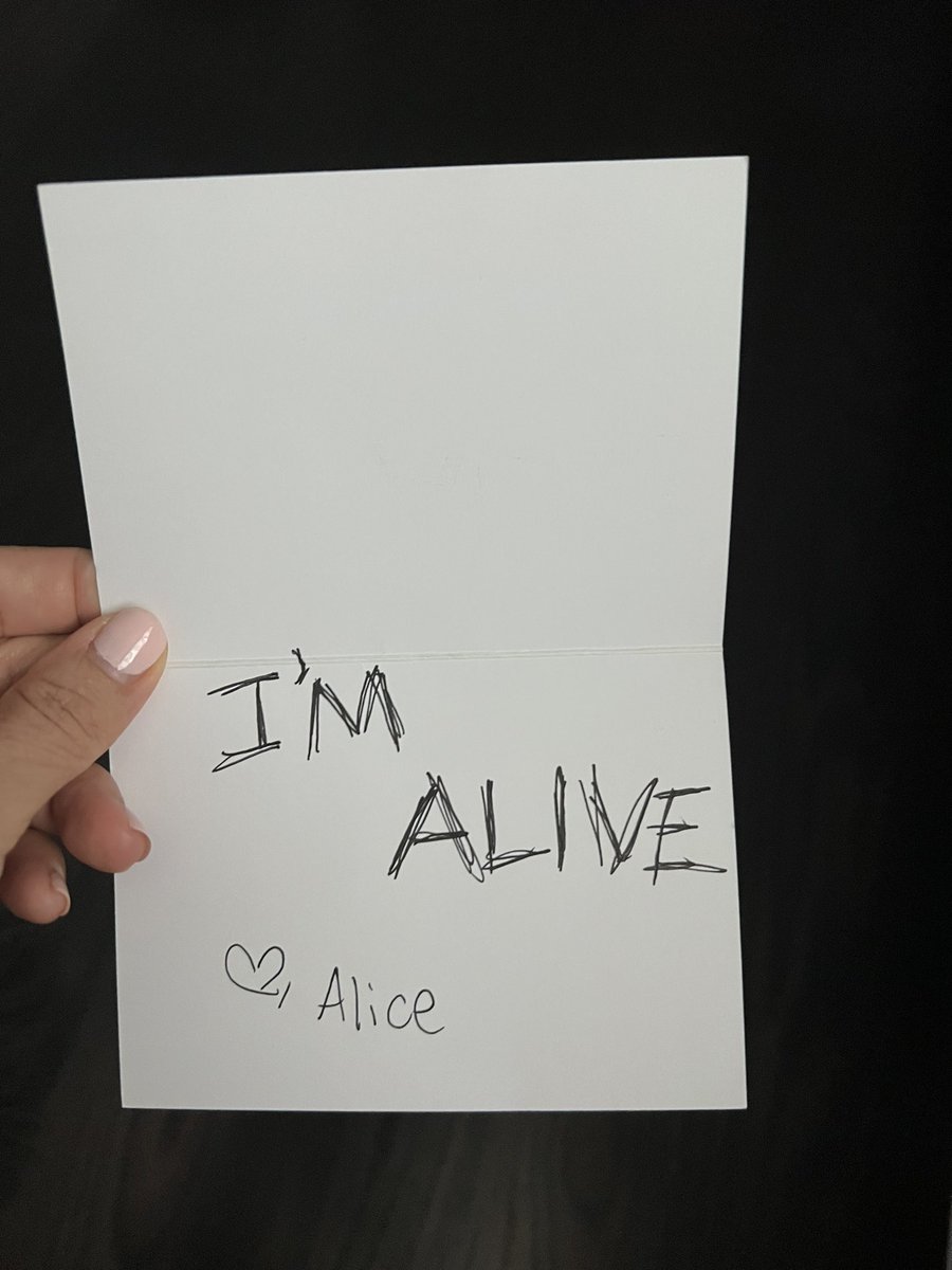MeredthSalenger's tweet image. Me: I love you so much. Have the best time at camp. Write to me so I know you are alive. 

Alice: