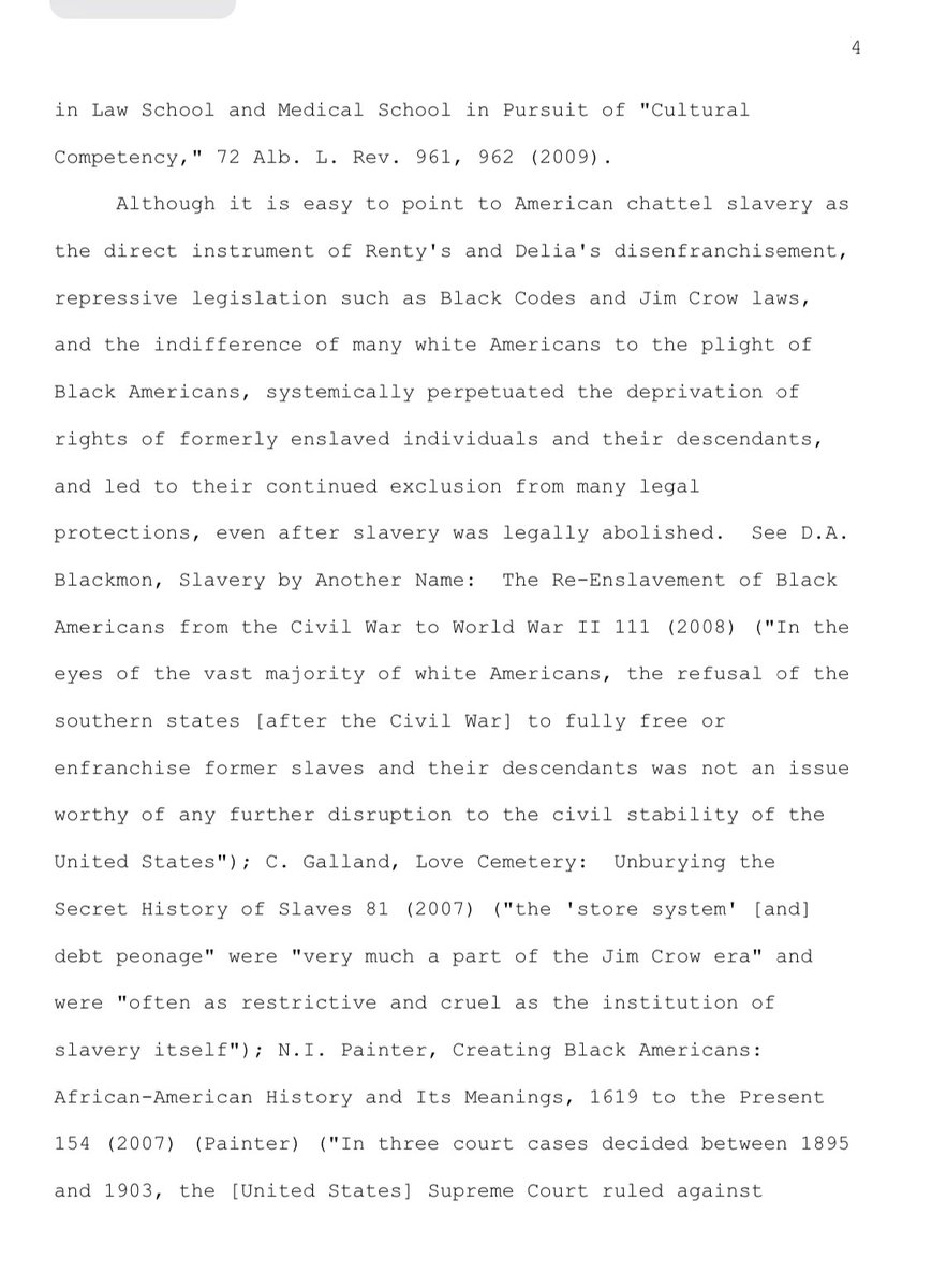 tamaralanier's tweet photo. The Courts will have to quantify the extreme emotional distress caused by Harvard and its “entanglements” with Slavery 🤔 https://t.co/PwVLUXK7tx