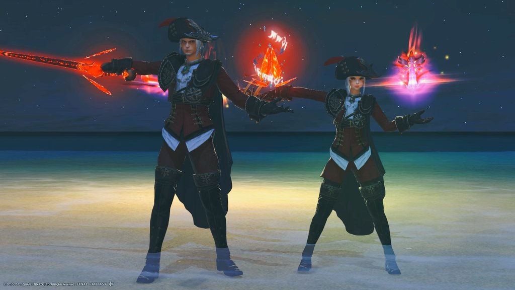 StazL_FFXIV's tweet photo. You and Me 
@EvaNight_FFXIV 
#FF14 #FFXIV #GPOSERS w https://t.co/S3SDcM0ljV