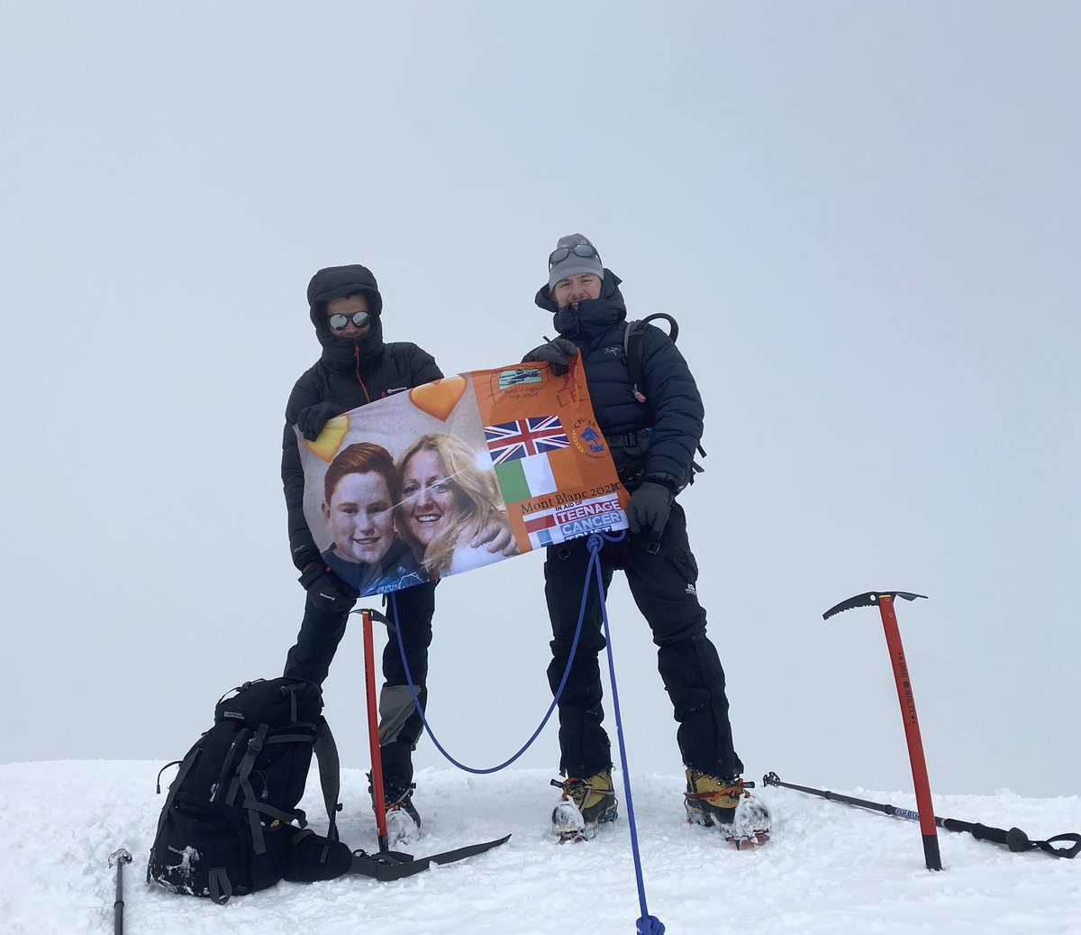 Three years later me and Chris came back to finish Mont Blanc. If it first you can’t succeed, try and try again. If any companies want to sponsor a Everest climb, we will get it done. #MontBlanc #everest  justgiving.com/fundraising/AI…
